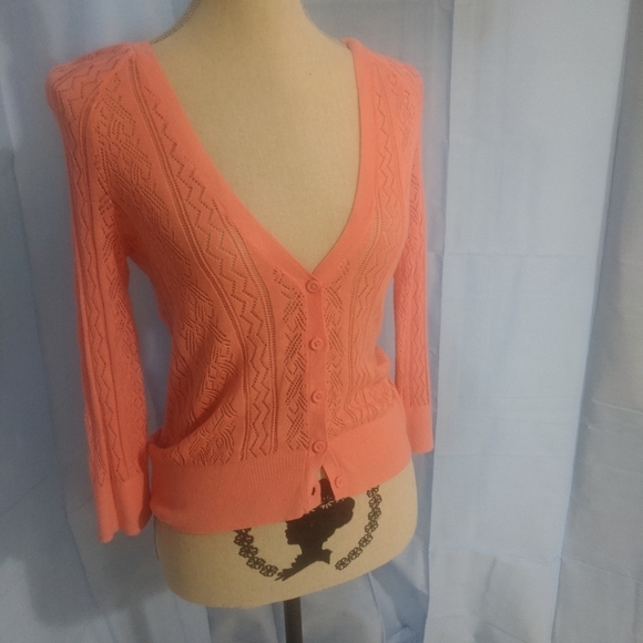 Peach pink cardigan - Picture 5 of 6